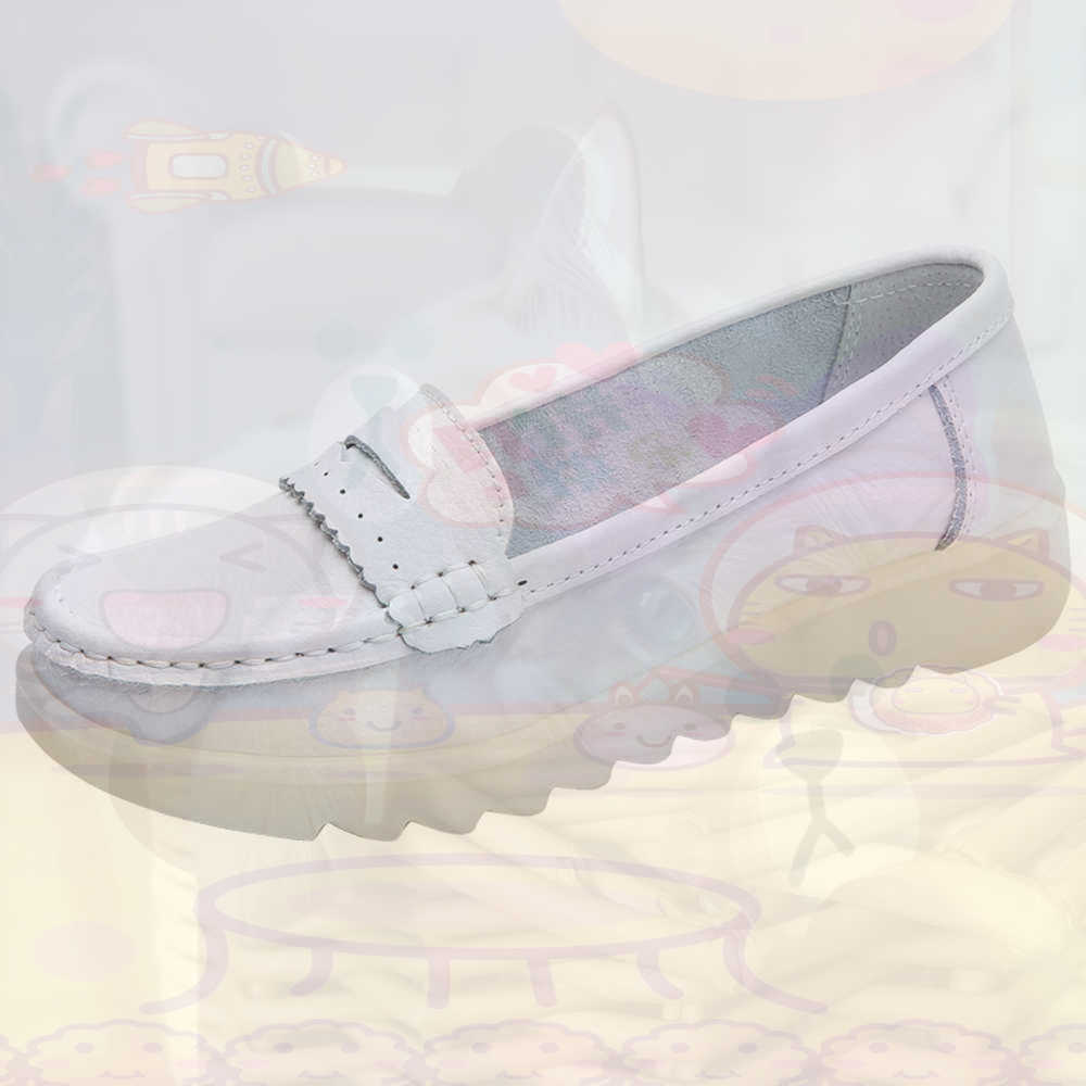 Streetwear Brand Store - Mocassin Rijden Tienersneakers Skateboarden Damesschoenen Zilver