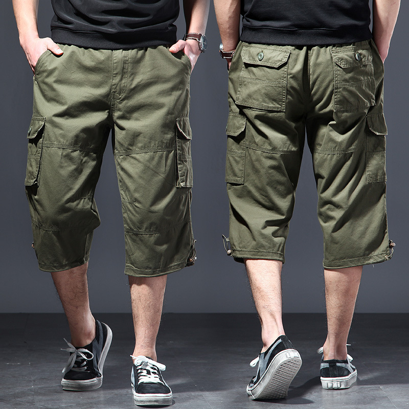 Streetwear Brand Shorts - Herenshorts van katoen, 3/4 lengte, losse