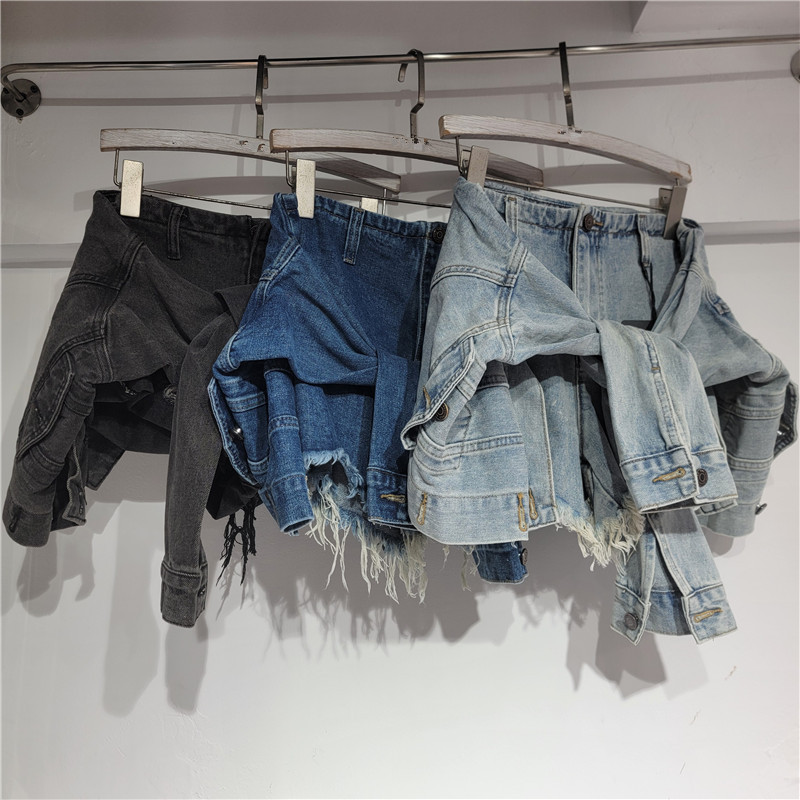 Streetwear Brand Shorts - Denim shorts dames jeans vintage gewassen