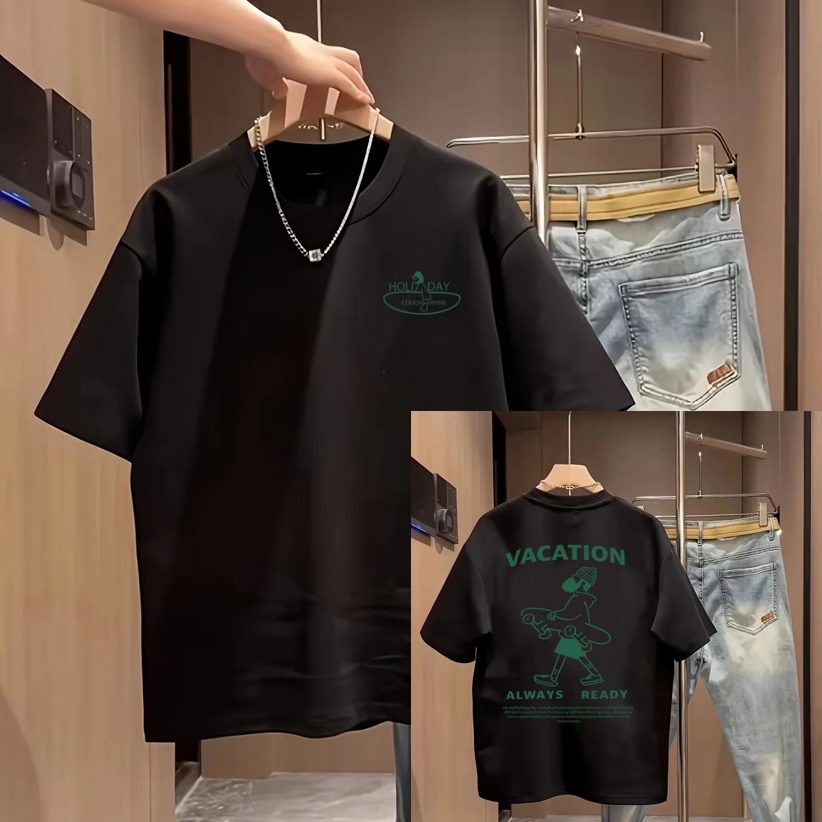 Streetwear Brand Slogans - Figuur- en sloganprint Casual trendy street