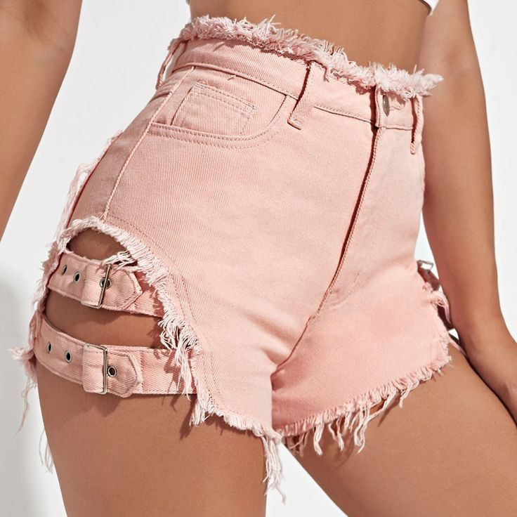 Dames denim shorts met hoge ta - Streetwear Brand Shorts recensie en prijs