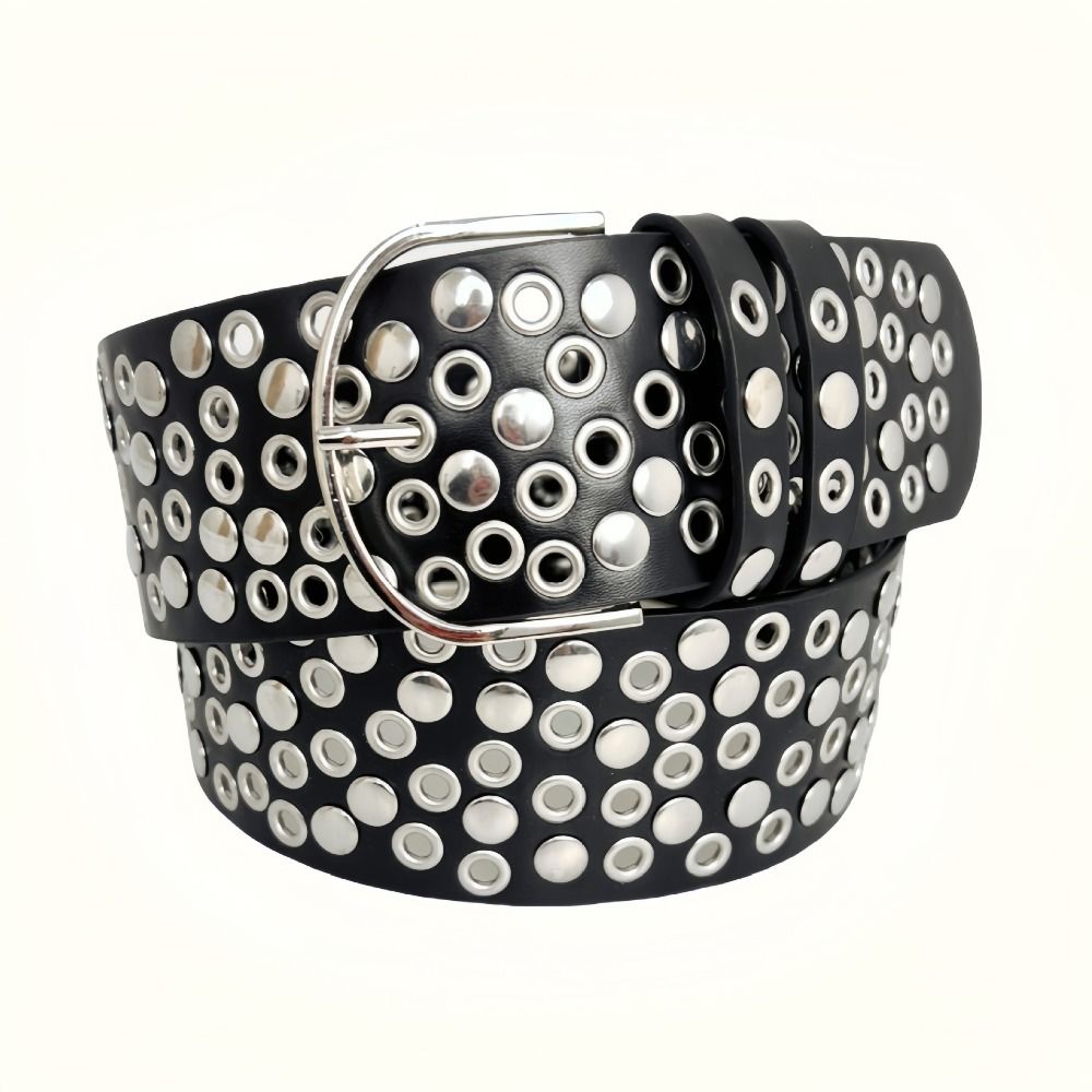 Punk Hollow Eyelet Rivet Belt  - Streetwear Brand Belts recensie en prijs