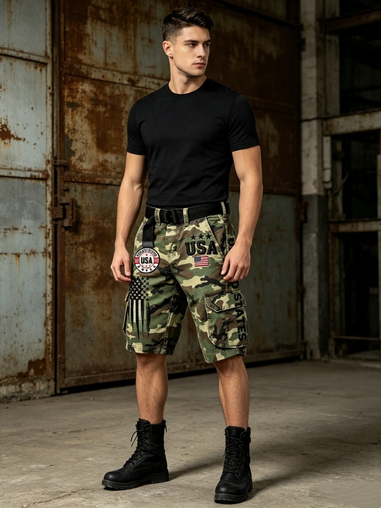 Heren Camo Cargo Shorts met Am - Corteiz Cargo Pant recensie en prijs