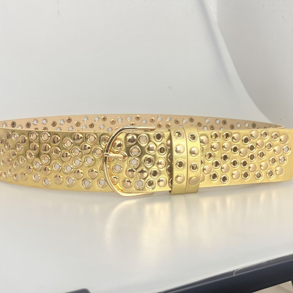 Punk Hollow Eyelet Rivet Belt  - Streetwear Brand Belts recensie en prijs