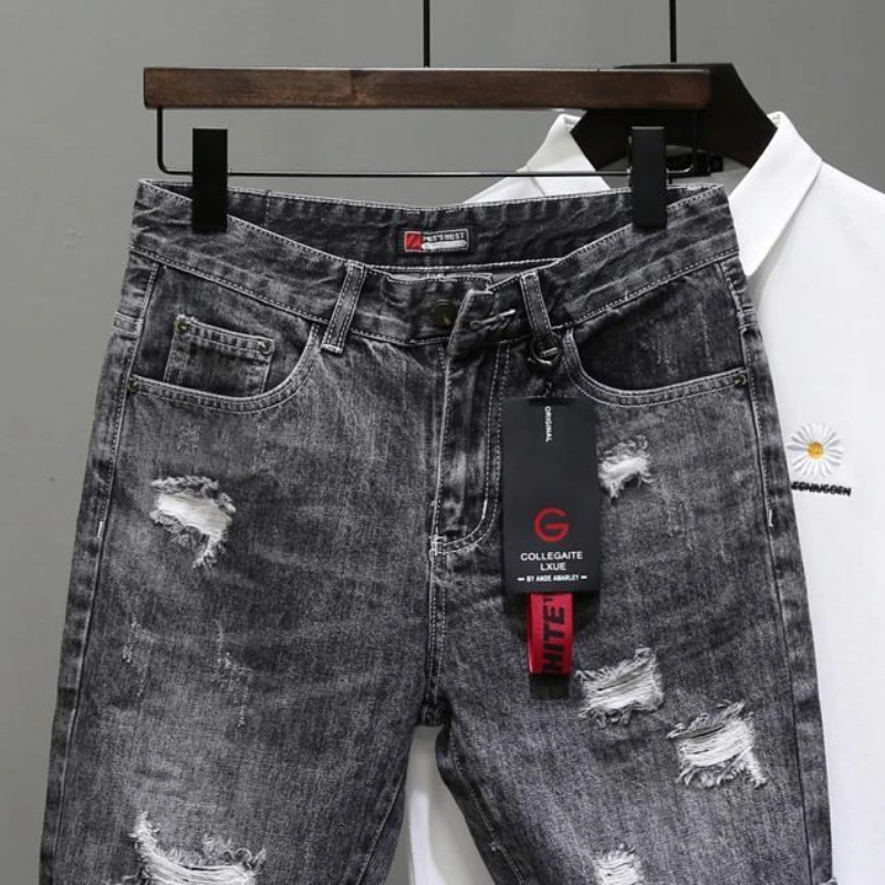 Heren Korte Jeans Broek Zwart  - Streetwear Brand Shorts recensie en prijs