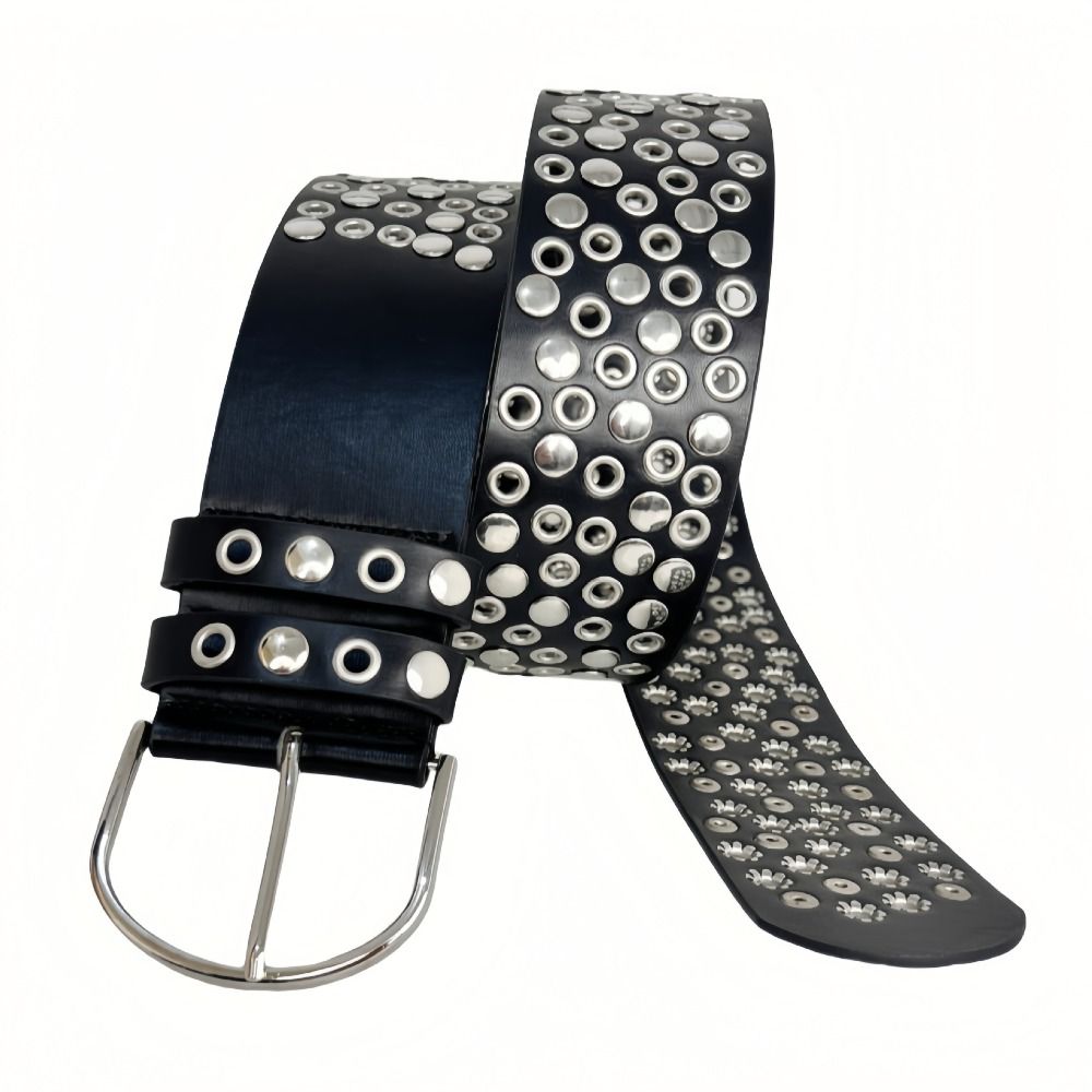 Punk Hollow Eyelet Rivet Belt  - Streetwear Brand Belts recensie en prijs
