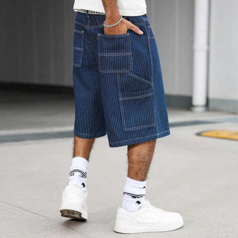 Vintage Hickory Stripe Baggy D - Streetwear Brand Shorts recensie en prijs