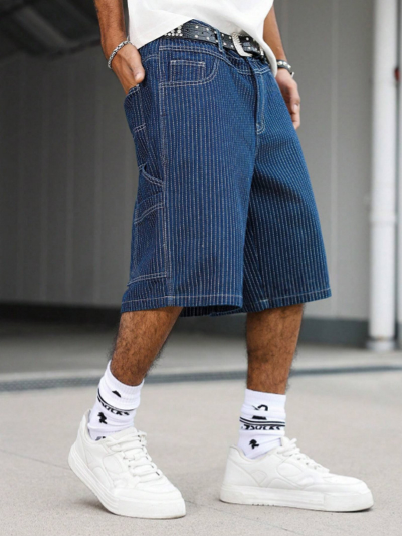 Vintage Hickory Stripe Baggy D - Streetwear Brand Shorts recensie en prijs